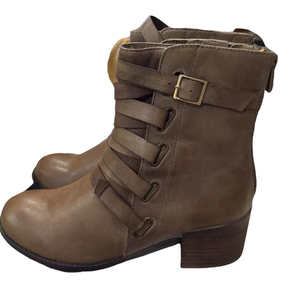 New Antelope Women’s Khaki Taupe Ankle Boots Booties 37 6 6.5